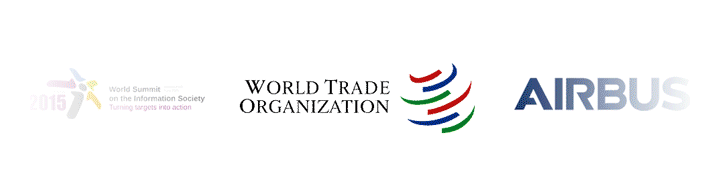 World Trade Organization (WTO), World Summit of Information Society (WSIS), World Meteorological Organization (WMO), World Health Organization (WHO), UN World Food Programme (WFP), Vifor Pharma Switzerland, State of Vaud, University of Zurich (UZH), UN Office for Project Services (UNOPS), UN Office on Drugs and Crime (UNODC), UN Institute for Training and Research (UNITAR), UN Office for Disaster Risk reduction (UNISDR), UN Industrial Development Organization (UNIDO), UN Children's Fund (UNICEF), UN Educational, Scientific and cultural Organization (UNESCO), UN Economic Commission for Europe (UNECE), UN Development Programme (UNDP), UN Conference on Trade and Development (UNCTAD), UUNOG Centre for Learning and Multilingualism (CLM), UN-REDD Programme, Trianon, Swissmetal, Swiss National Science Foundation (SNSF), Patek Philippe, Organization for the Prohibition of Chemical Weapons (OPCW), UN Office of the High Commissioner for Human Rights (OHCHR), Nycomed Pharmaceuticals - Takeda Pharmaceuticals International, Nestlé, Medicines Patent Pool (MPP), International Recovery Platform (IRP), International Labour Organization (ILO), Hôpitaux Universitaires de Genève (HUG), State of Genève, Green Climate Fund (GCF), Global Alliance for Vaccines and Immunizations (GAVI Alliance), Swiss Federal Institute of Technology in Zurich (ETHZ), École polytechnique fédérale de Lausanne (EPFL), Climate and Clean Air Coalition (CCAC) - UNEP, Community Coalition Against Corruption (CCAC), Julius Baer, ING Bank, IBM, Ferring, Faberge, Casin, Atos, Airbus